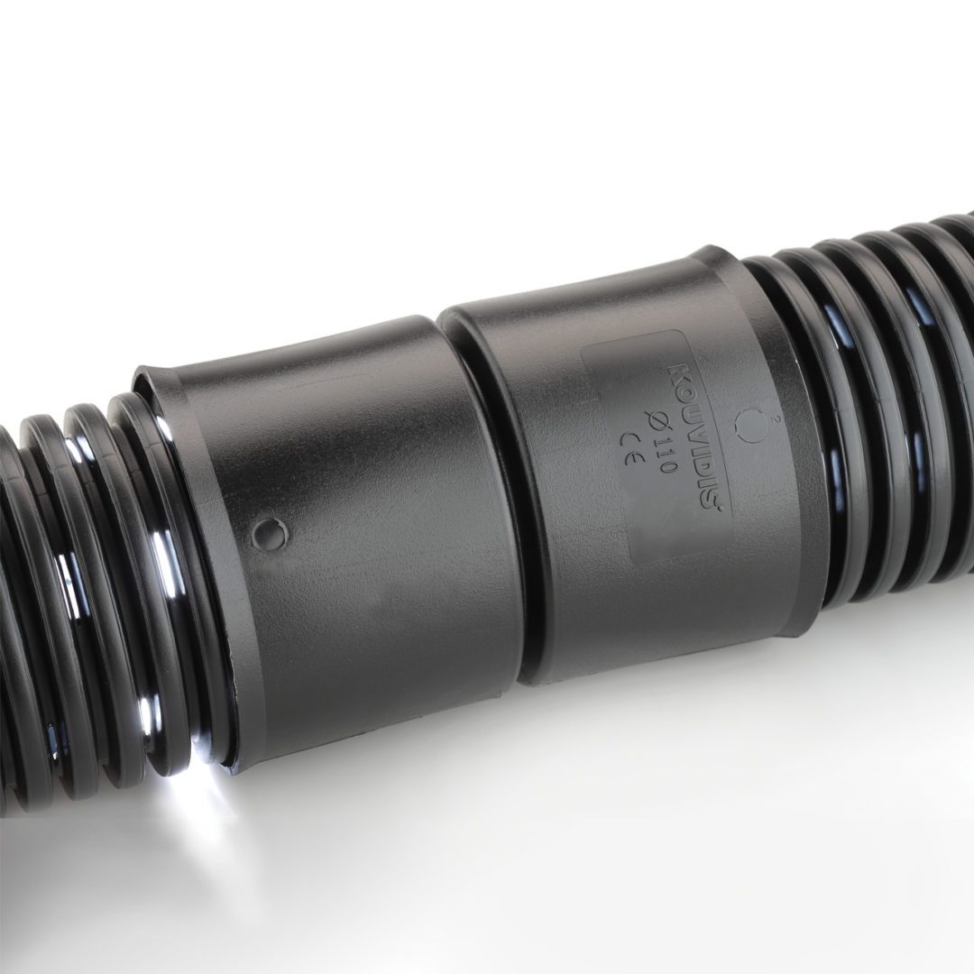 GEODRAIN Parede dupla estruturada tubos maleáveis perfurados